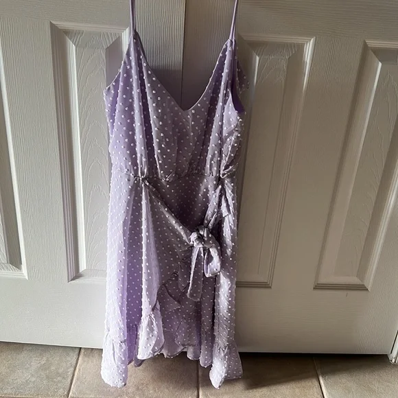 Cute purple sun dress. NWT. - Picture 3 of 4